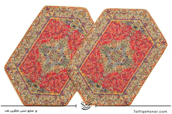  ست رومیزی ترمه طرح ارغوان