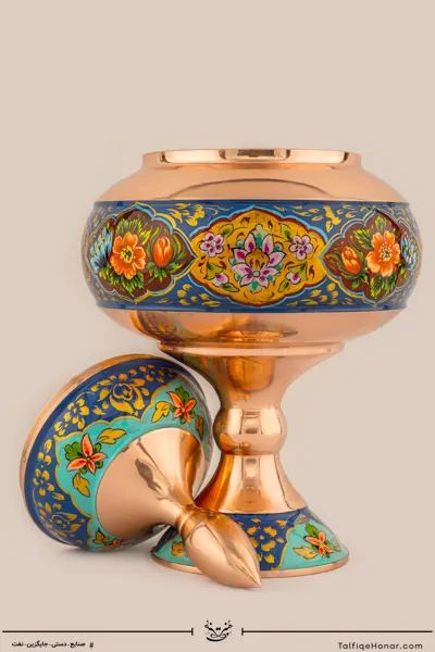 شکلات خوری مس نقاشی سایز 30 کد (10494)