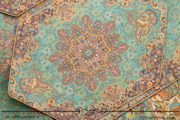 ست رومیزی ترمه طرح آسمان