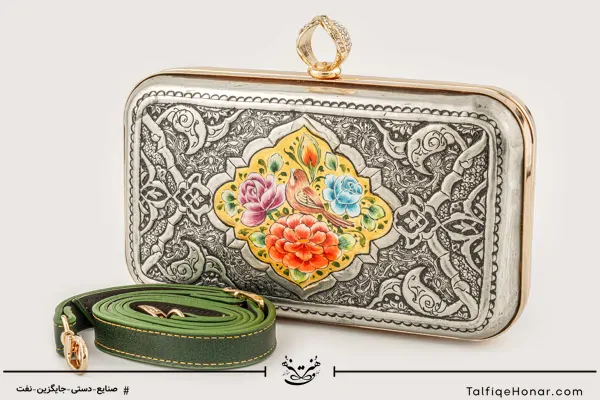 کیف قلم زنی و نقاشی زیرلاکی دورو سایز 14*20