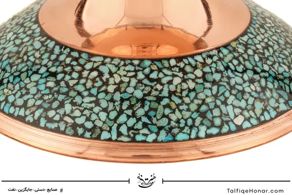 آجیل خوری مس فیروزه کوبی سایز 16