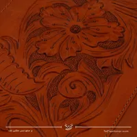 کیف دوشی زنانه حکاکی پاسپورتی طرح میرا رنگ عسلی سایز 25*30