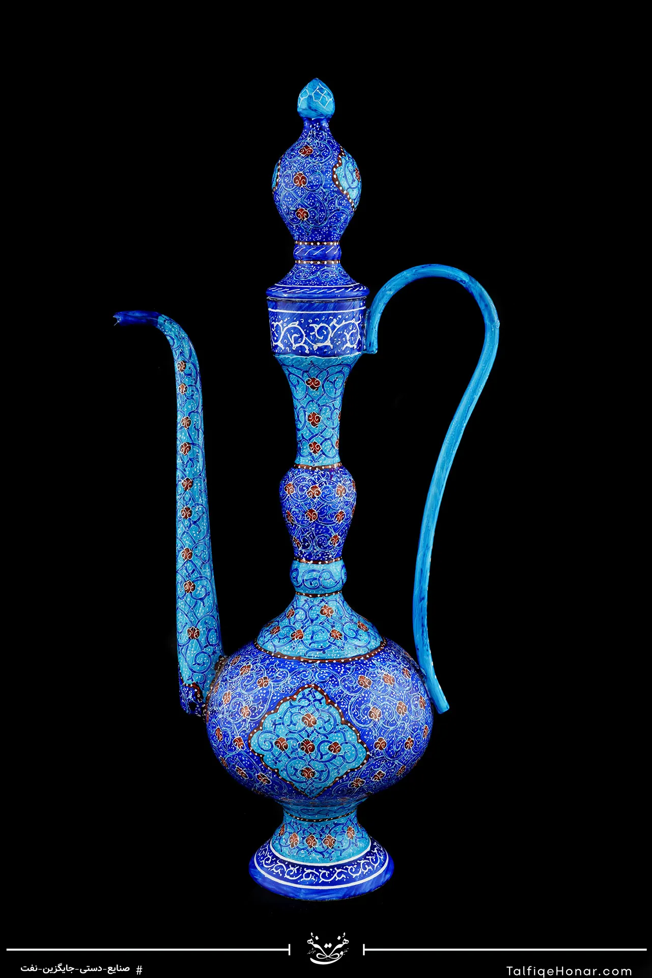 گلاب پاش گیلاسی مینا کاری سایز 38 (10514)