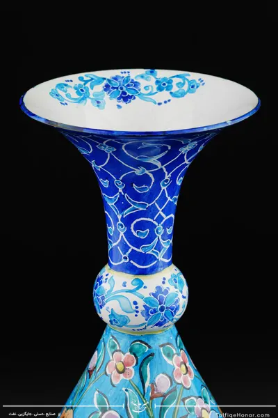 گلدان صراحی مینا کاری سایز 25(10670)