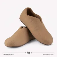 پاپوش نمدی رنگ کرمی سایز 43