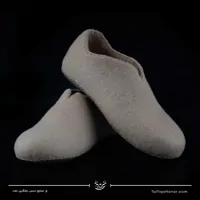 پاپوش نمدی رنگ کرمی سایز 43