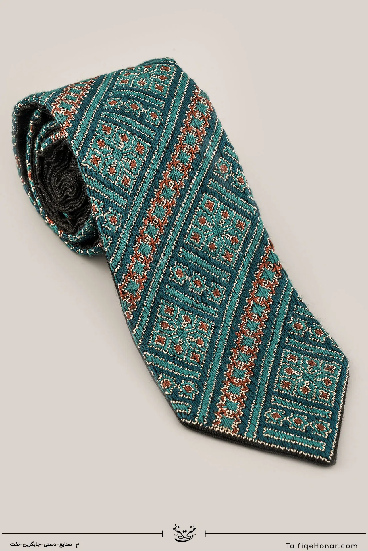کراوات سوزن دوزی بلوچ طرح مروارید کد 001