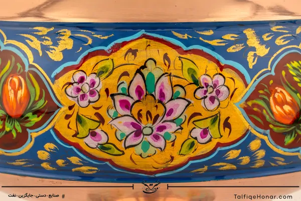 شکلات خوری مس نقاشی سایز 30 کد (10494)
