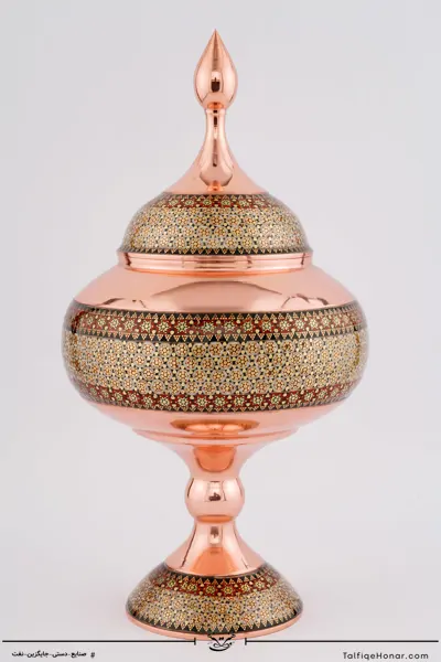 شکلات خوری مس خاتم سایز 30 کد 002(10482)