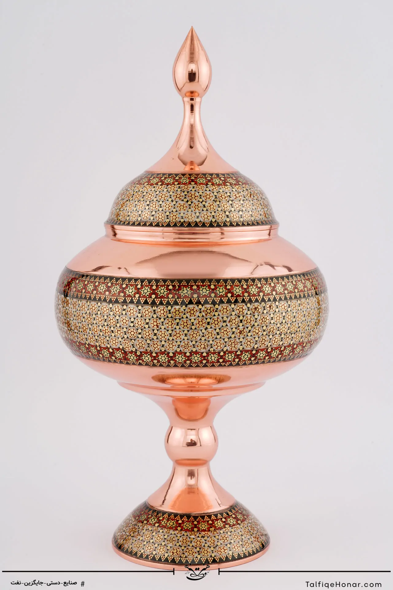 شکلات خوری مس خاتم سایز 30 کد 002(10482)