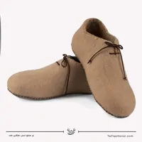 پاپوش نمدی بنددار رنگ کرمی سایز 39