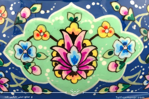 گلدان اناری مسی پرداز و قلم زنی سایز 17(10526)