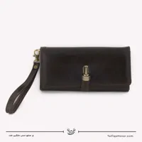 کیف دستی زنانه چرم مدل آنا رنگ قهوه ای سایز 3*10*20