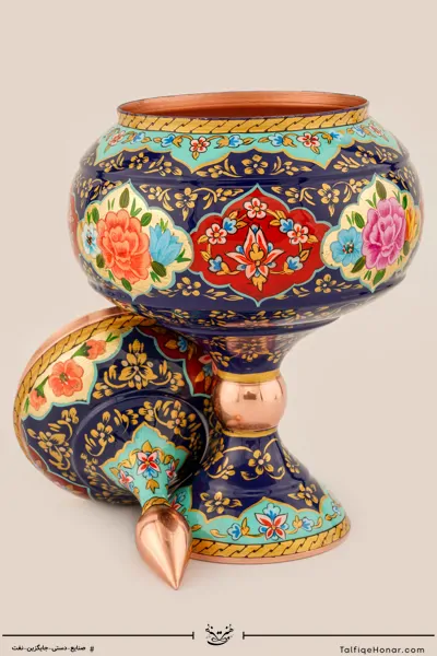 شکلات خوری تمام پرداز با ورق طلا سایز 27