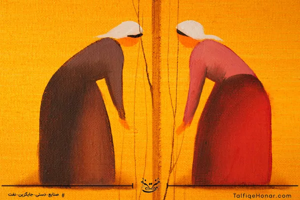  تابلو نقاشی رنگ روغن مزرعه سایز 100*70