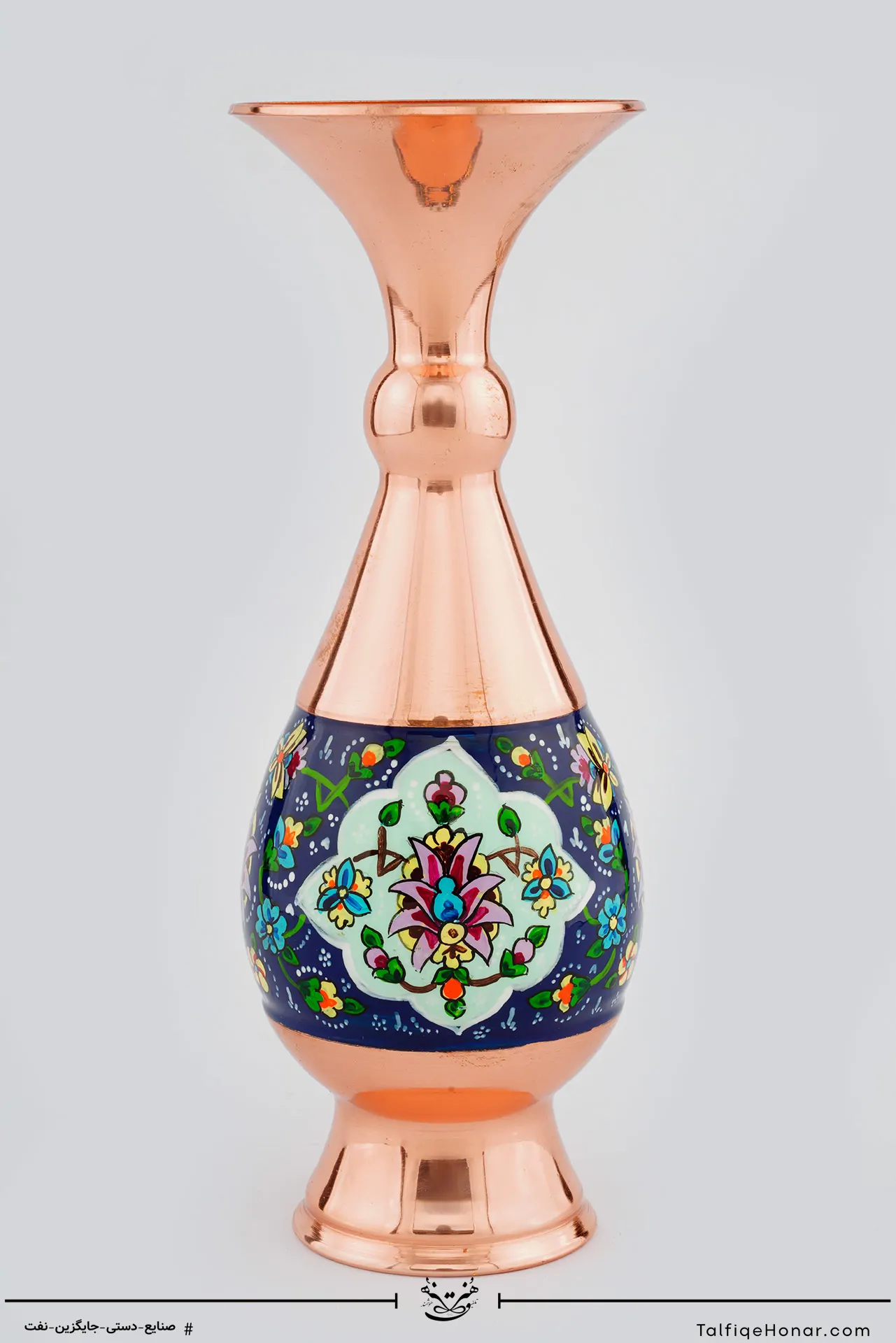 گلدان صراحی مس پرداز سایز 20(10482)