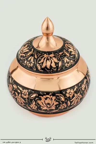 قندان مسی الماس تراش سایز 14 (10494)