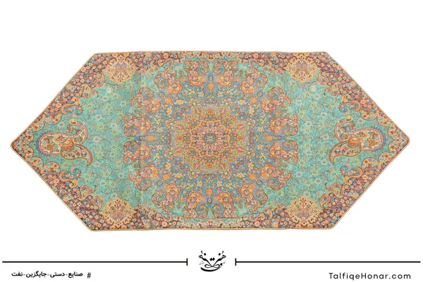 ست رومیزی ترمه طرح آسمان