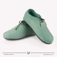 پاپوش نمدی بنددار رنگ سبز سایز 38