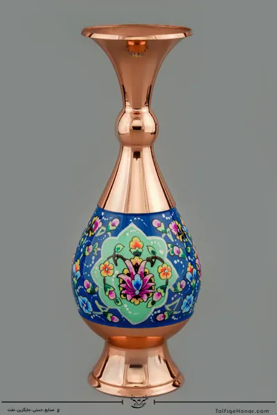 گلدان صراحی مس پرداز سایز 20(10526)