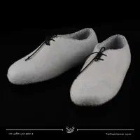 پاپوش نمدی بنددار رنگ خاکستری سایز 38
