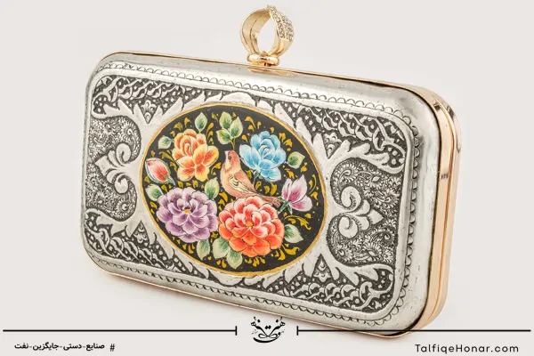 کیف قلم زنی و نقاشی زیرلاکی دورو سایز 14*20