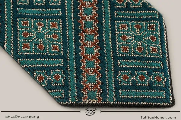 کراوات سوزن دوزی بلوچ طرح مروارید کد 001
