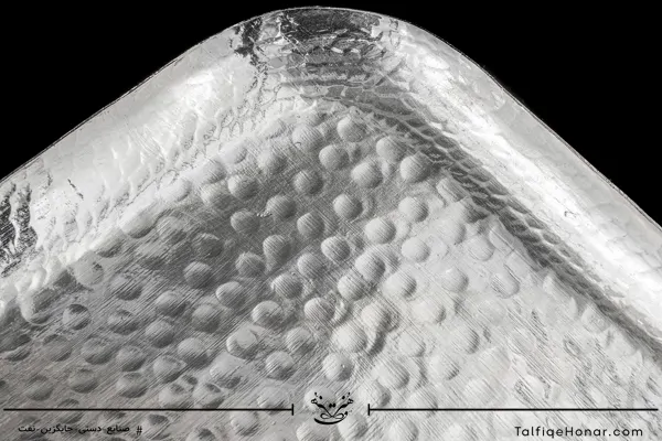 سینی مسی چکش کاری مدل آوا سایز 21*39/5