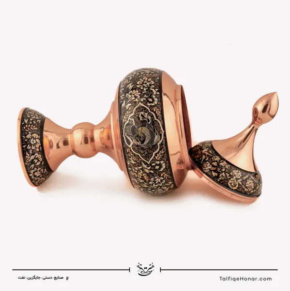 شکلات خوری مس الماس تراش طرح ویژه نقره سایز45 کد10002