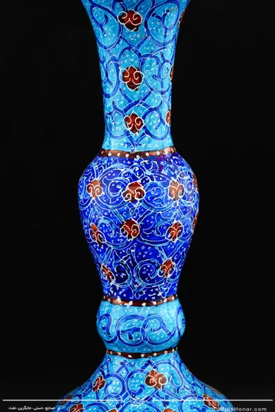 گلاب پاش گیلاسی مینا کاری سایز 38 (10514)