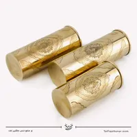 ست 3 تایی گلدان استوانه ای برنجی