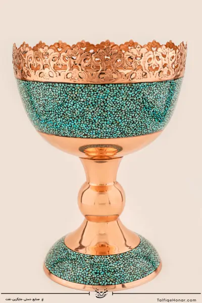  آجیل خوری مس فیروزه کوبی سایز 28