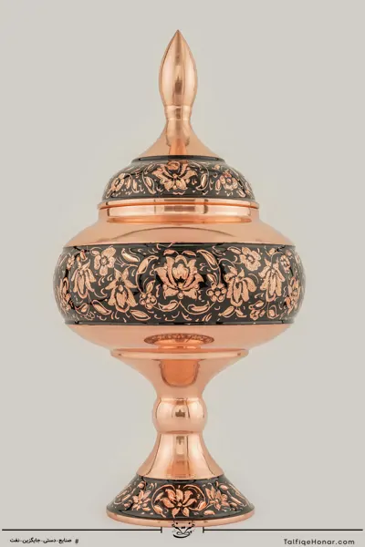 شکلات خوری مسی الماس تراش سایز 30 (10494)