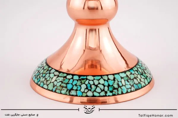 سنگاب مس فیروزه کوب سایز 18 کد 001(10002)