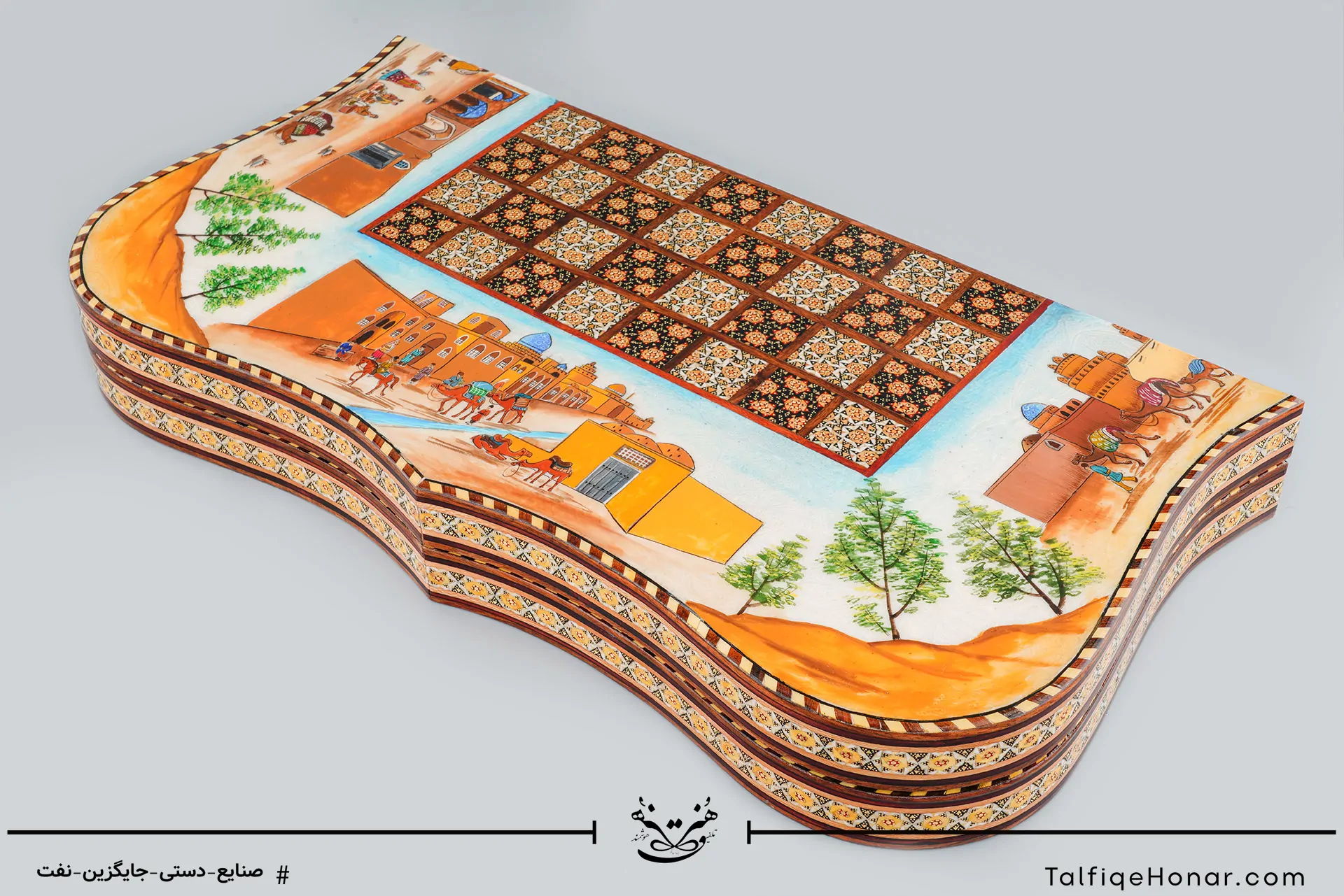 تخته نرد دالبری خاتم طرح تاریخی(10002)
