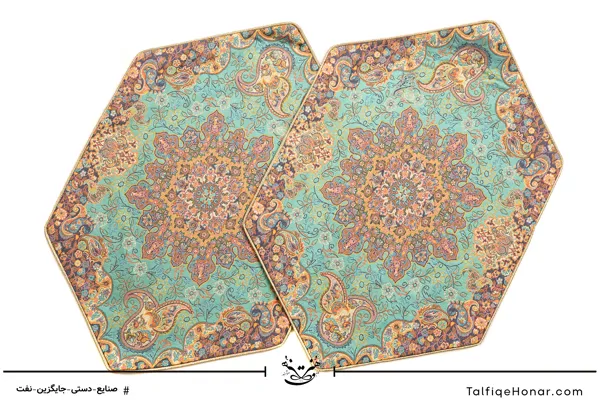 ست رومیزی ترمه طرح آسمان