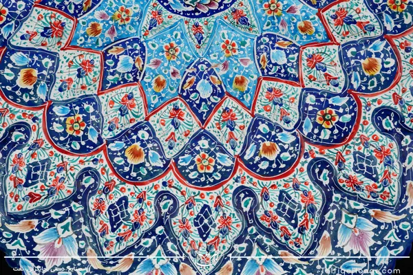بشقاب برجسته مینا کاری  قطر 40 (10514)