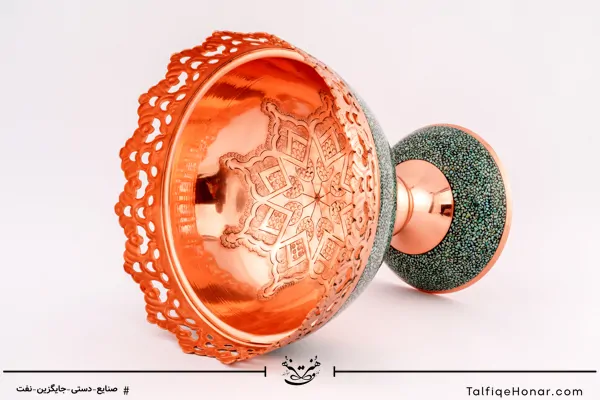 آجیل خوری مس فیروزه کوب سایز 20(10002)