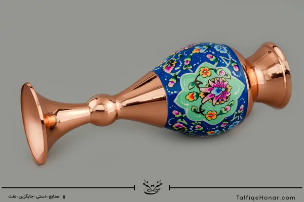 گلدان صراحی مس پرداز سایز 20(10526)
