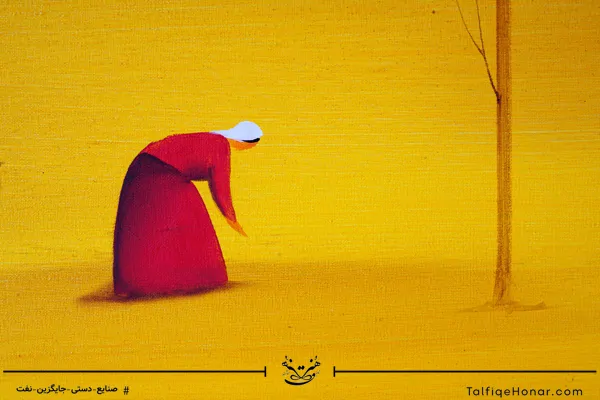  تابلو نقاشی رنگ روغن مزرعه سایز 100*70