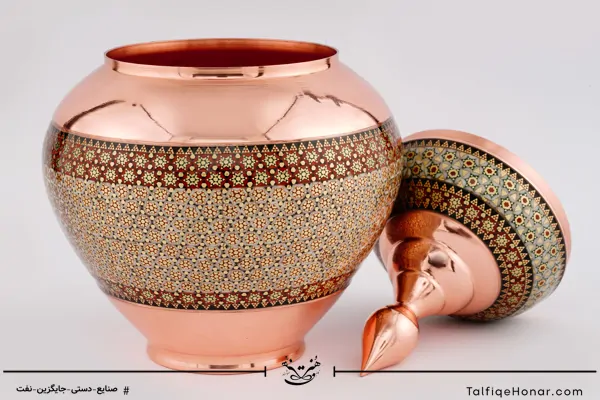 قندان سیبی مس خاتم سایز 23 کد 003(10482)
