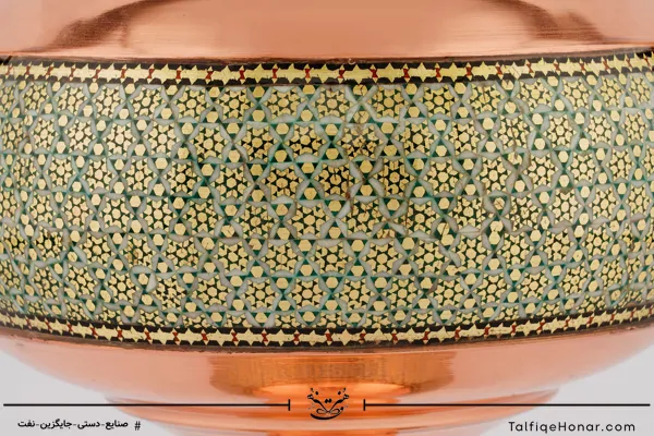 شکلات خوری مس و خاتم سایز 30(10482)