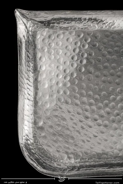 سینی مسی چکش کاری مدل آوا سایز 21*39/5