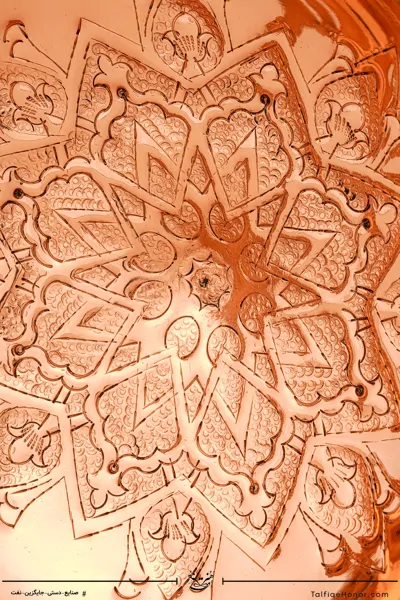 آجیل خوری مس خاتم کاری سایز 28