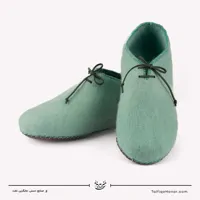 پاپوش نمدی بنددار رنگ سبز سایز 38