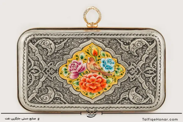 کیف قلم زنی و نقاشی زیرلاکی دورو سایز 14*20